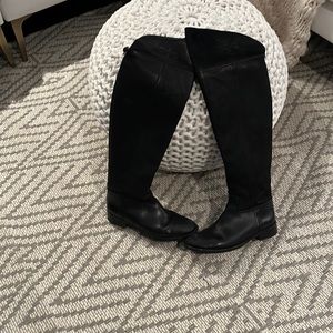 Tory Burch black over the knee boots